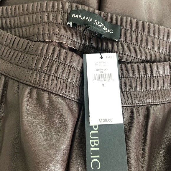 Banana Republic faux leather pants, NWT - Picture 7 of 9